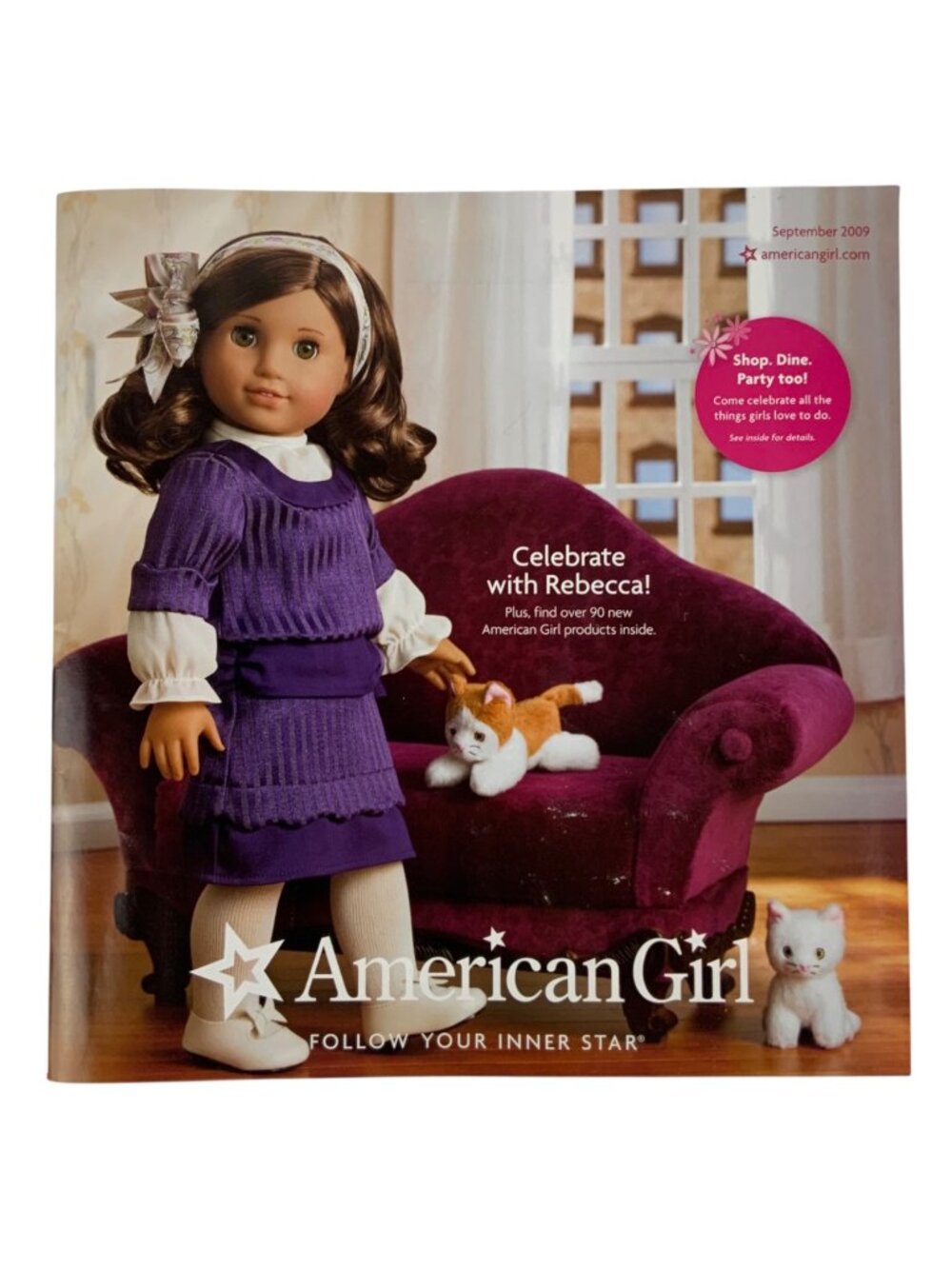 American Girl 2009 Catalog Featuring Rebecca Chrissa Julie & Just Like You Dolls